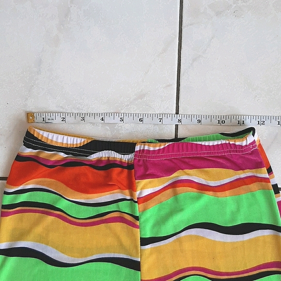 Vintage Stretchy Rainbow Leggings | Sz M/L - Picture 2 of 6
